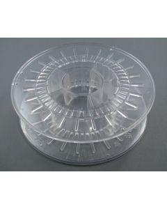 Leerspule aus Polycarbonat transparent