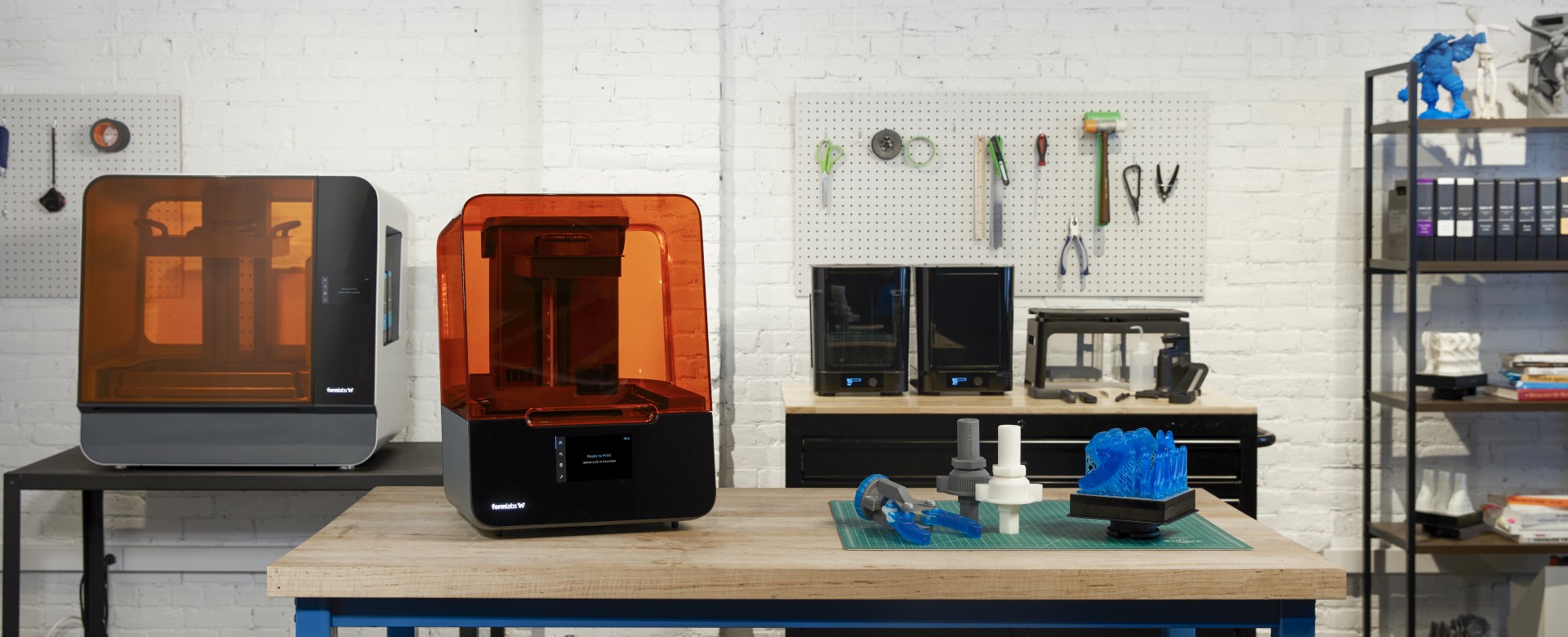 Formlabs Geräte in Werkstattumgebung
